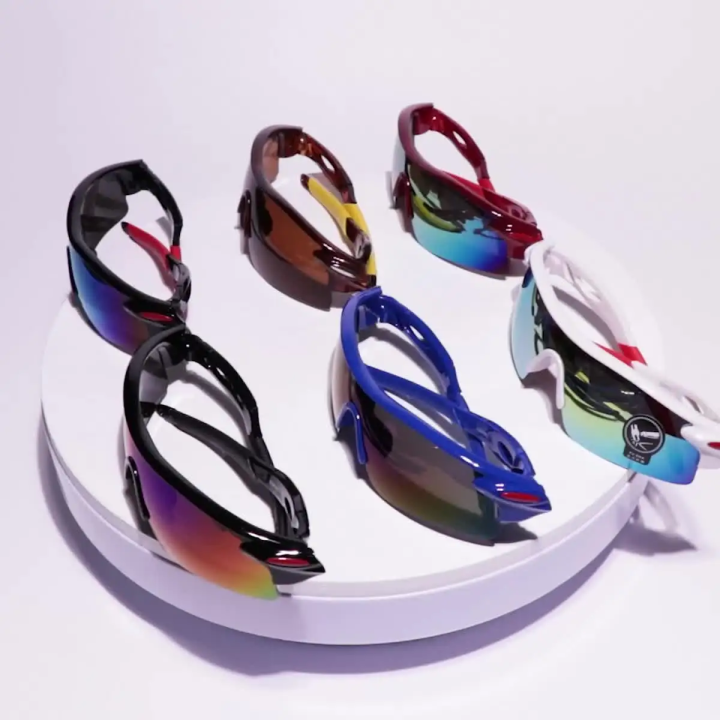 OQ BOGA 12 Styles Unisex Fashion Explosion-proof Cycling Sunglasses Men Women Outdoor Driving Night Vision Reflective Half Rim Anti-glare Sun Glasses UV400