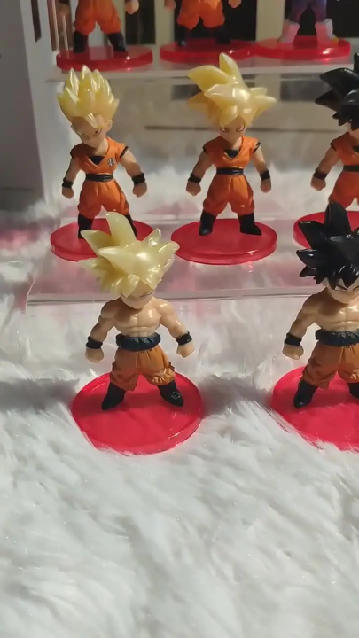 Dragon Ball Z Super Saiyan Son Goku Anime Figure Son Gohan Vegeta Broly Piccolo Majin Buu Set Action Figurine Model Toy