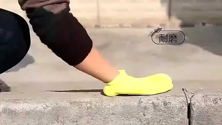 Rain Boots Waterproof Shoe Cover Silicone Unisex Outdoor solid Waterproof Non-Slip Non-slip Wear-Resistant Reusable Shoe Cover