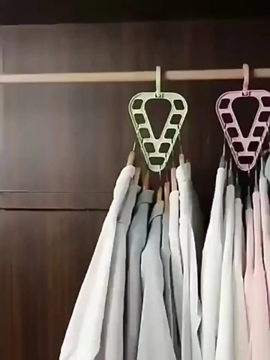 Rotatable Clothes Storage Rack Hangers For Clothes Closet Organizer Room Organizer Multifunctional Nine-Hole Hanger