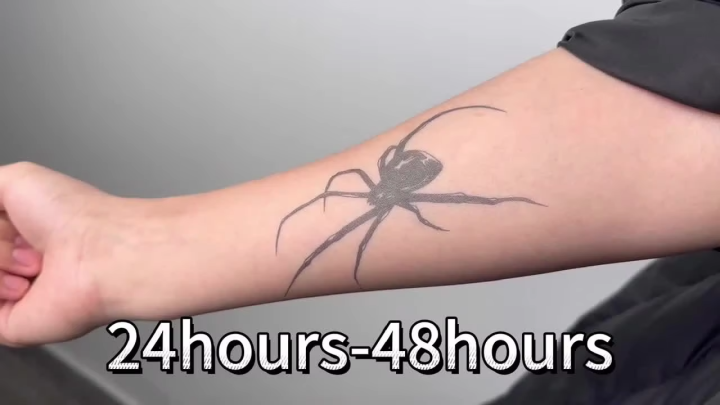 Ink Lotus Flower temporary tattoo sticker, waterproof magic tattoo, lasts to 15 days fake tattoo, semi permanent tattoo