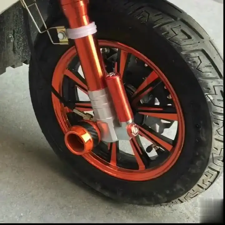 Universal Motorcycle Anti-fall Cup Aluminum Alloy Motorcycle Front Fork Cover Anti-collision Wheel Protector Modified Accessorie