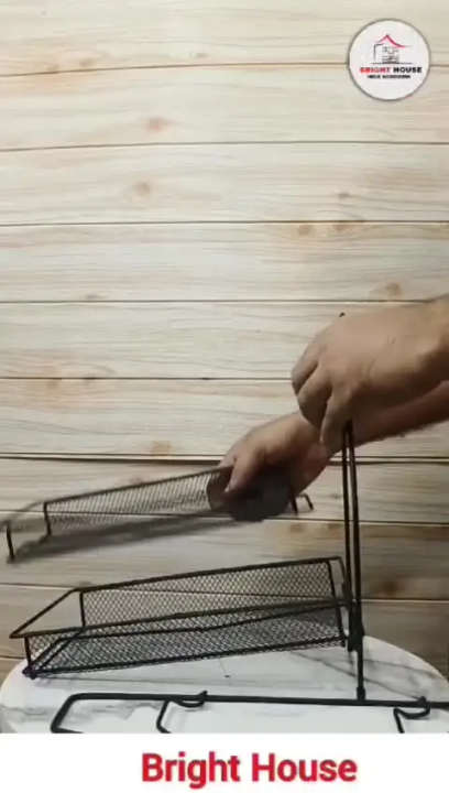 Spice Rack For Countertop 2 tier shelf for makeup, Kitchen Organizer stand, storage shelf Rack for kitchen, kitchen organizer, bathroom organizers.