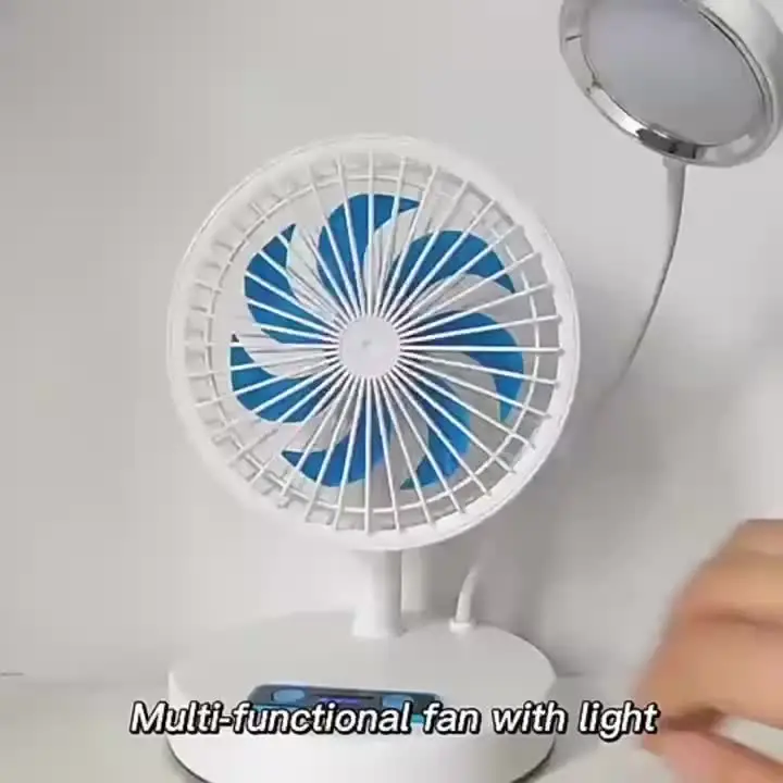 Rechargeable Folding Fan Mini fan With LED Light-JR 2022