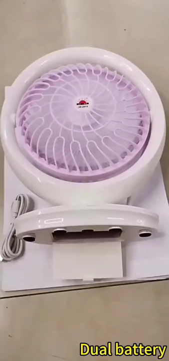 Lithium rechargeable mini table air cooling fan with LED light MOCHO JR-2018