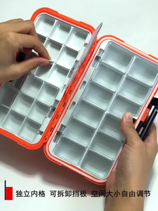 Waterproof Fishing Tackle Box Hooks Lures Accessories Box For fishing Tool Storage Box Doublex Sided Carp Fishing Goods Boxes