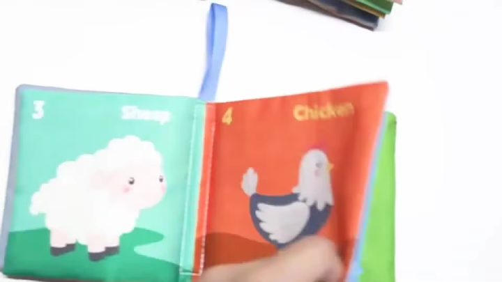 Soft Baby Books toys Montessori 3D Touch Feel High Contrast Cloth Book Sensory Early Learning games for kids Educational toys