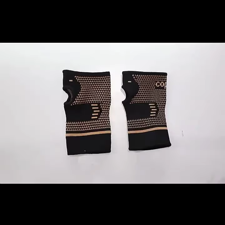 1Pcs Copper Fiber Bracer Wrist Elastic Sport Bandage Wristband Hand Gym Support Wrist Brace Wrap Tennis Fitness Powerlifting