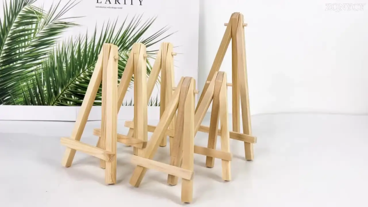 5/10pcs Mini Wooden Easel Stands Wedding Table Place Cards Holders Wooden Name Place Card Display Easels For Wedding Table Decor