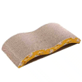 Cat Scratching Pad with Wave Curved Reversible Cat Scratcher Cat Toy. 