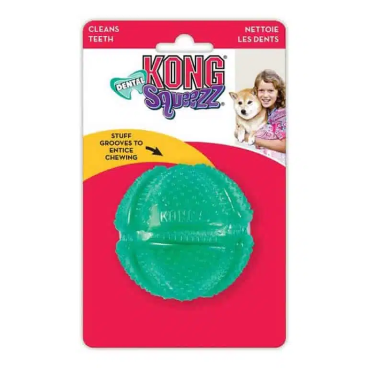 KONG Squeezz Dental Ball Rubber Toy For Dogs | Daraz.lk
