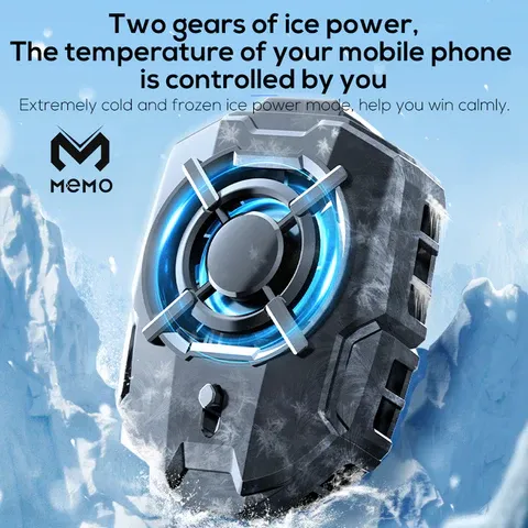 Memo DLA7 Phone Cooler – Best Cooling Fan | Dual Fan MEMO Cooler for Mobile Gaming & Performance