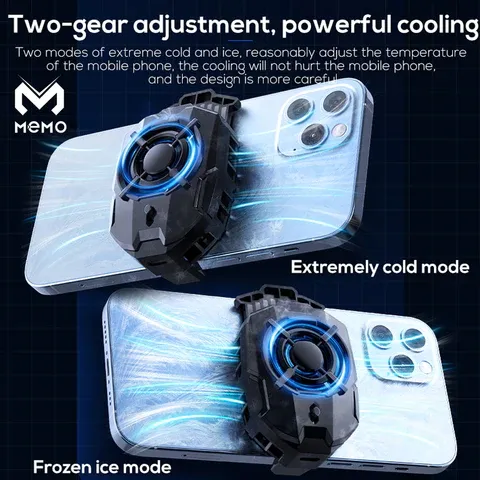 Memo DLA7 Phone Cooler – Best Cooling Fan | Dual Fan MEMO Cooler for Mobile Gaming & Performance