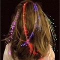 1Pc Flash LED Light Fiber Optic Braid Luminous Hair Wig Accessories Butterfly Glowing Clip Party Supplies. 