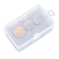 Mini Portable Transparent Plastic Box Storage Collections Item Packaging Case Clear Small Tools Box. 