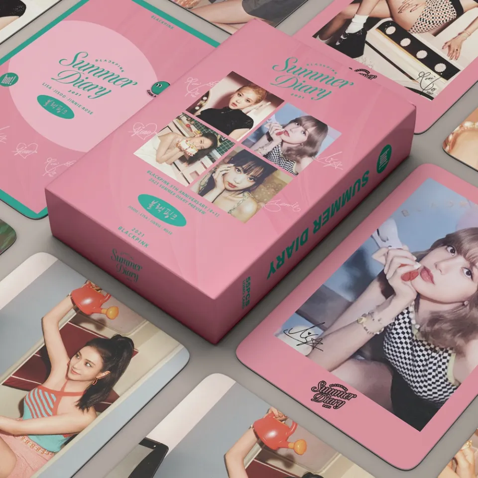 54pcs/set Kpop BLACKPINK Lomo Cards SUMMER DIARY Photo Album