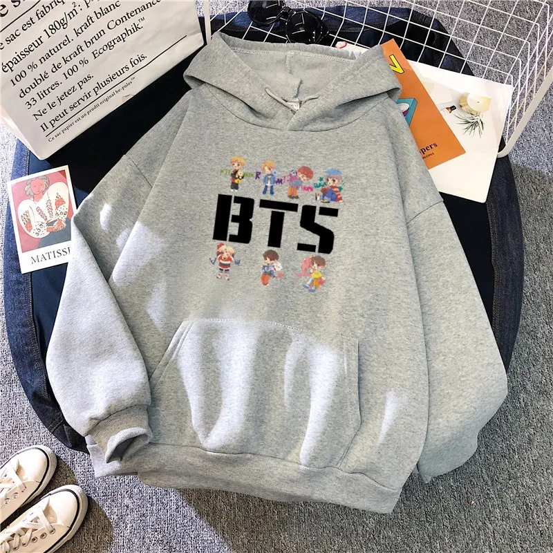 Autumn Fashion BTS KPOP Bangtan Jumper Printed Pattern Style Men Women Hoodie Top JIN JIMIN SUGA LOVE YOURSELF Hoodies Pullover BTS Hoodie BTS Jacket Daraz.pk