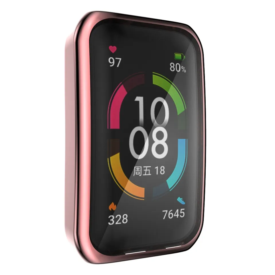 For Huawei Band 6 Honor Band 6 Smart Watch Full Cover TPU Case Cover Protector Shell Frame Daraz.pk