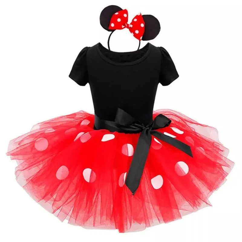 Baju Baby Girl Minnie Mouse Tutu Birthday Party Baby Disney Cosplay Clothes Party Princess Polka Dot Dresses for Childre Daraz.pk