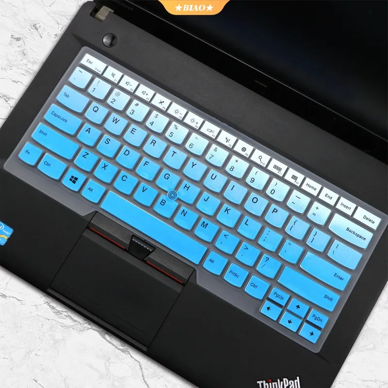 Lenovo ThinkPad Keyboard Cover ThinkPad R490E485ThinkPad T490 ST480 EHHT431SE40 70 30 K41L380L490E14X1 Yoga 2019ThinkPad E495 E485 14 Inch Lenovo Keyboard Protector Soft Silicone Keypad Ilm BIAOKU Dar...