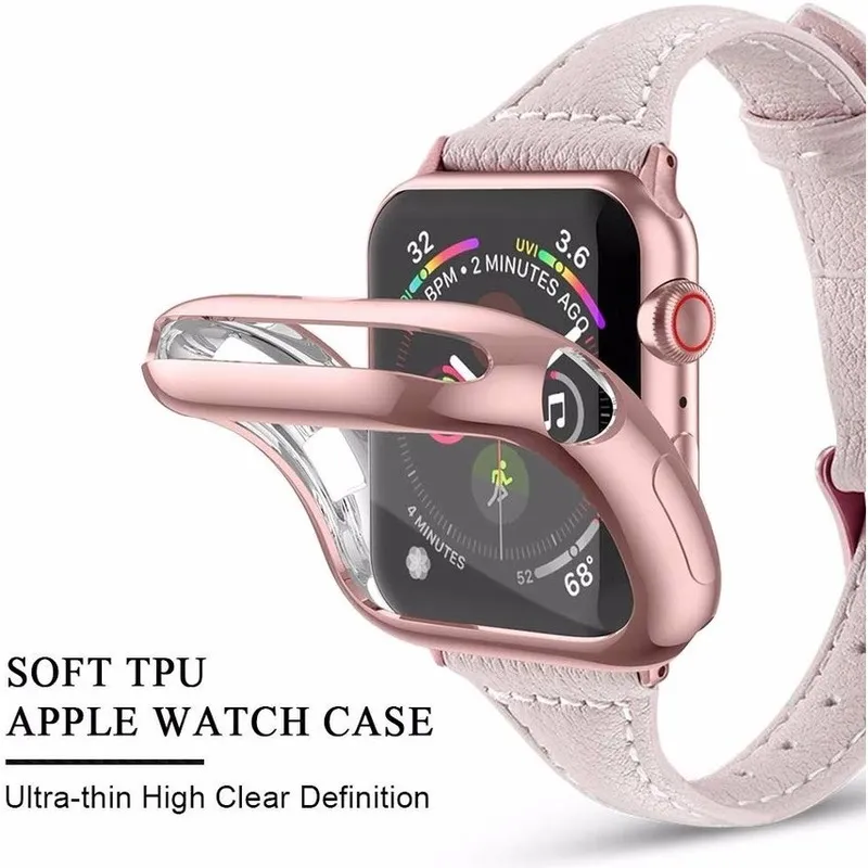 Apple Watch Series SE6 5 4 3 2 1 iWatch is suitable for 42 38 40 44 mm 360 ultra thin TPU screen protector Daraz.pk