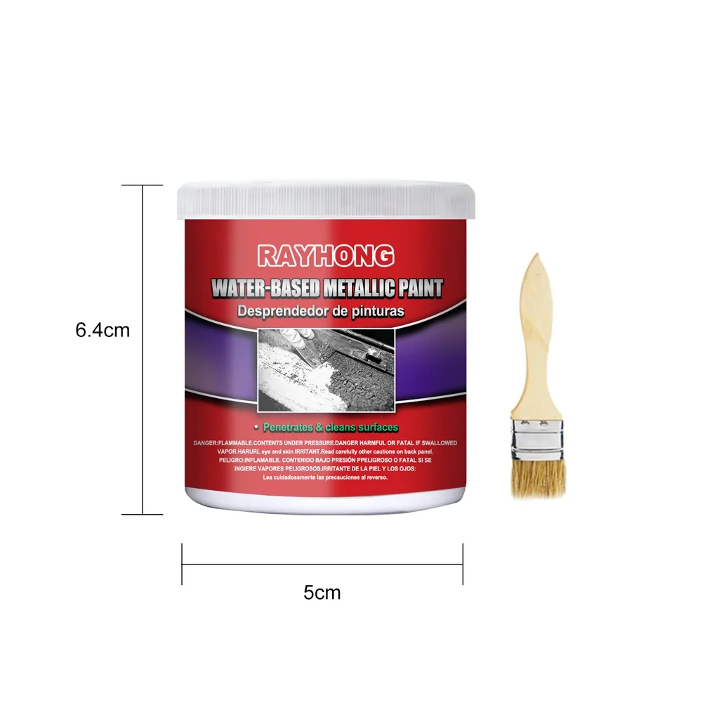 Water Based Metal Rust Remover Metallic Paint Rust Conversion Agent Rust Converter Rust Renovator With Brush 100ml