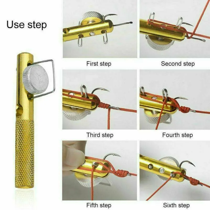 easy fish hook tie tool HOOK-EZE Fishing Knot Tying | Protect from Hooks The Standard Hook HookEze Fishing Knot Tying Tool
