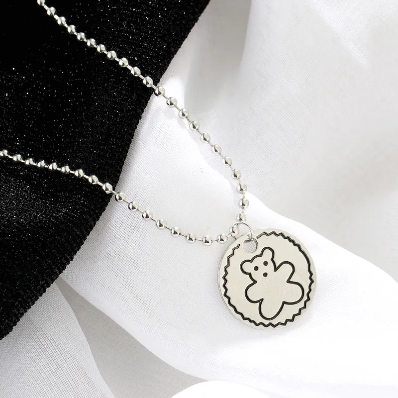 Cool Kalung Silver Pendant Necklace Long Chain Punk Hip Hop