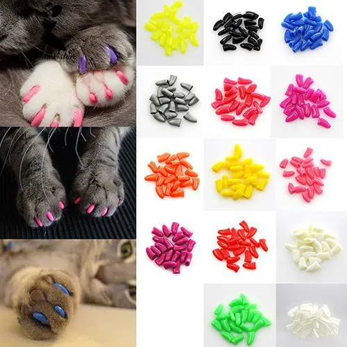 Soft Silicone Pet Dog Cat Paw Claw Control Sheath Nail Caps