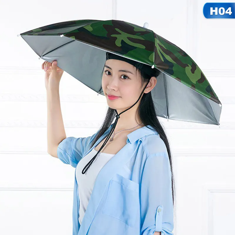 READY STOCK Large Sun Protection Umbrella Hat Fishing Umbrella Hat Umbrella Head Mounted Sunshade Overhead Fishing Tea Picking Farming Overhead Umbrella Daraz.pk