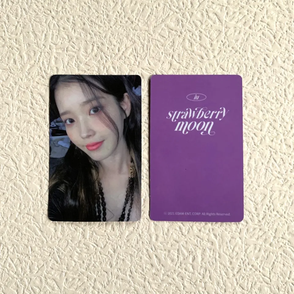 Kpop IU Lee Ji Eun Strawberry Moon Photocard | Daraz.pk