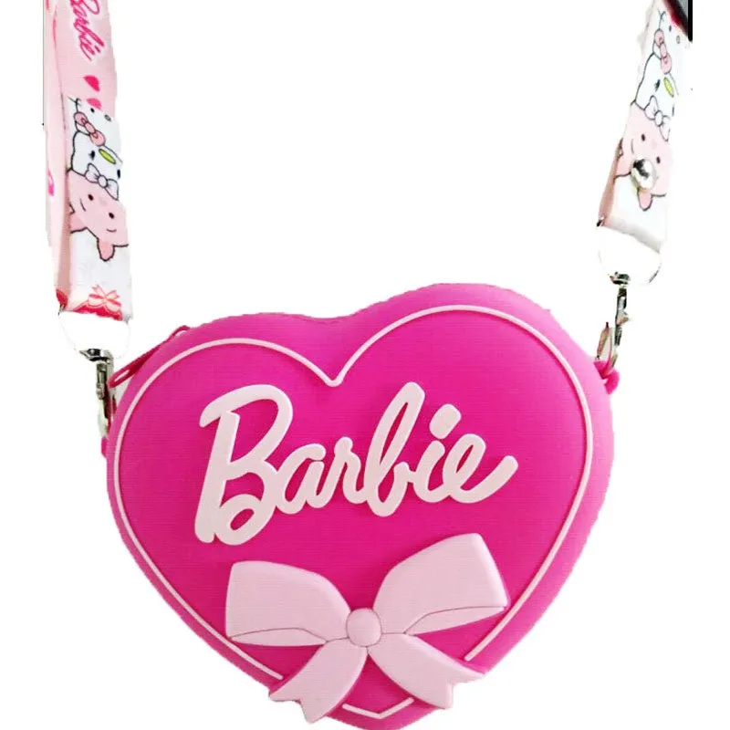 NEW Fashion Soft Cartoon Silicon Barbie Sling Bag Coin Purse Bag With Long Strap Daraz.pk