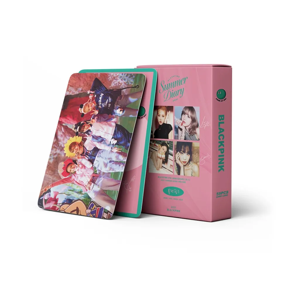 54pcs/set Kpop BLACKPINK Lomo Cards SUMMER DIARY Photo Album