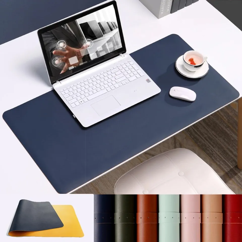 Double side Portable Mouse Pad PU Leather Laptop Pad Antifouling Waterproof Desk Mat Big Mousepad Laptop Mat Office Mouse Mat Daraz.pk