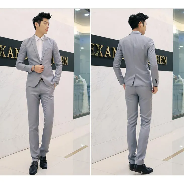 Men Blazer Suit Jacket Casual Formal Business Long Sleeve Slim Fit Blazers Daraz.pk