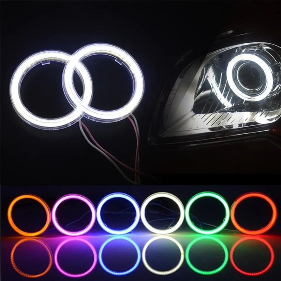Ready Stock 1pcs Car COB Ring Light Angel Eyes DRL LED Xenon Head Lamp Fog Lamp
