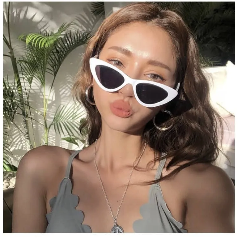 Cermin Mata Spek Mata Viral Sunglasses Women Fashion Retro Cateye