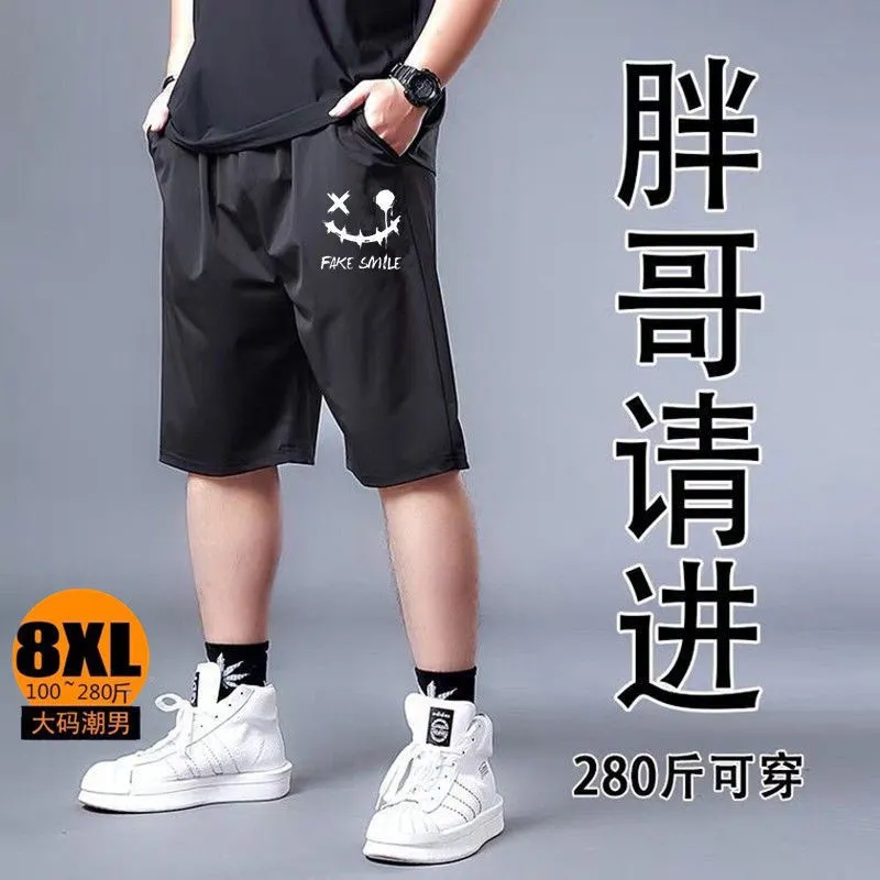 Mens Plus Size short 4XL 5XL 6XL 7XL 8XL Ice silk oversize pants big size shorts for men large size pants men Daraz.pk