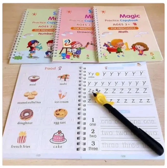 Buy Magic Practice Copybook Set Of 4 Reusable Calligraphy Magic books –  CopyPencil.pk