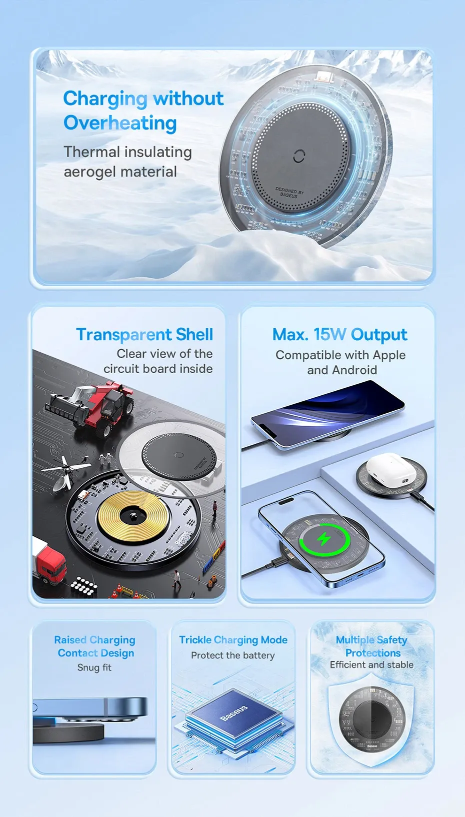 Baseus Simple 2 15W Wireless Charger