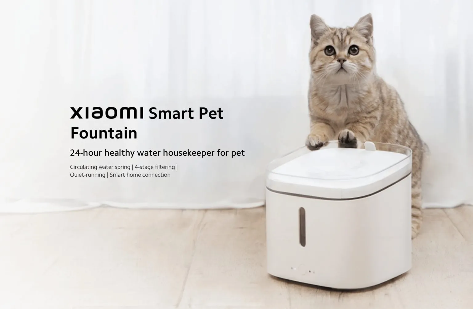 Xiaomi Smart Pet Fountain Dog Cat Pet Mute Drink Feeder Bowl