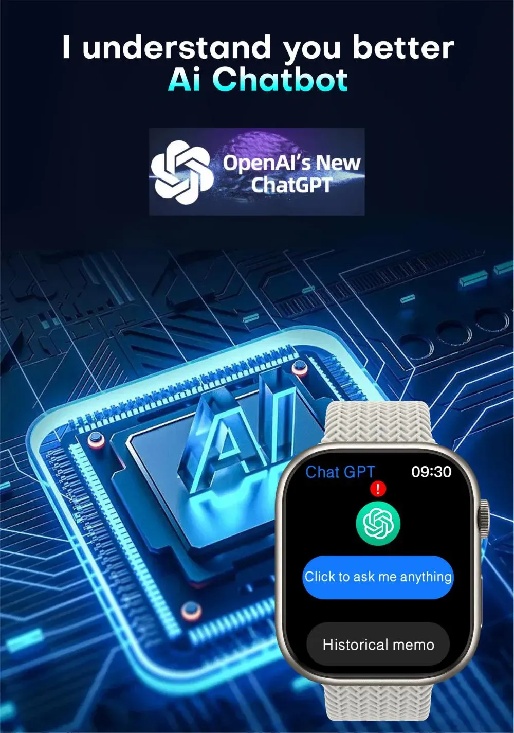 HK9 Pro MAX Smart Watch AMOLED Screen with ChatGPT (2nd Generation)