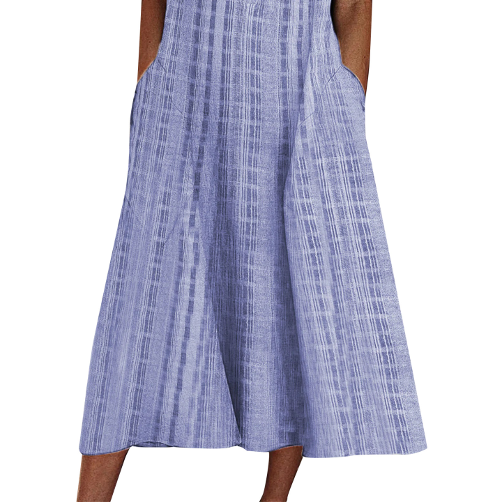 Women%20Summer%20Sleeveless%20Dress,%20Adults%20Casual%20Striped%20V-neck%20One-piece%20with%20Pockets%20-%20Image%204