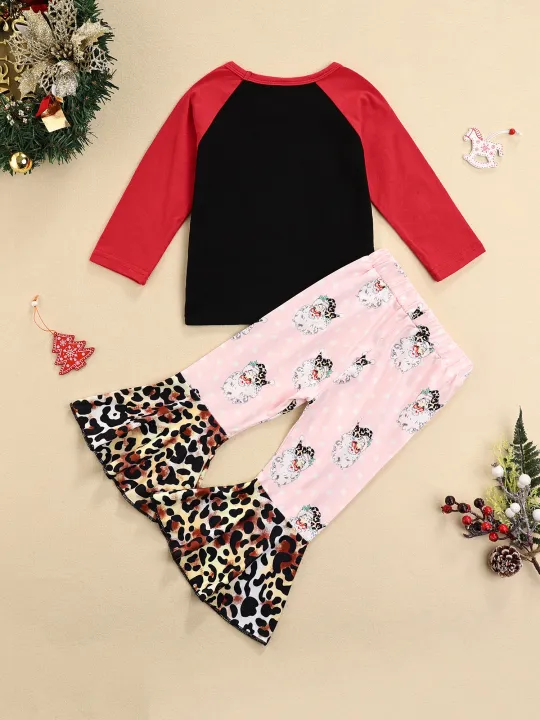 Ma&Baby%20Baby%202Pcs%20Christmas%20Outfits,%20Long%20Sleeve%20Santa%20Claus%20Print%20Tops%20+%20Flare%20Pants%20Set%20-%20Image%209