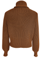 Women Sweater Knit Pullover Long Sleeve Turtleneck Zipped Solid Winter Casual Daily Tops. 