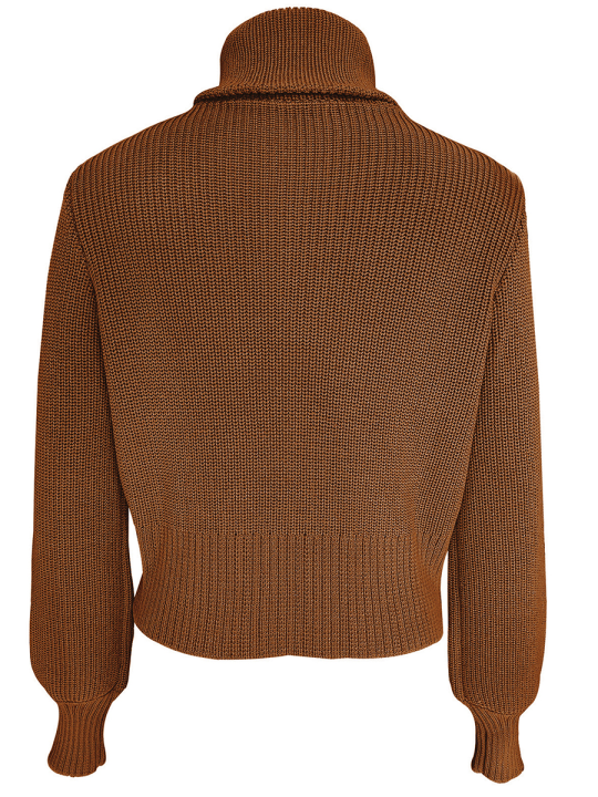 Women%20Sweater%20Knit%20Pullover%20Long%20Sleeve%20Turtleneck%20Zipped%20Solid%20Winter%20Casual%20Daily%20Tops%20-%20Image%203