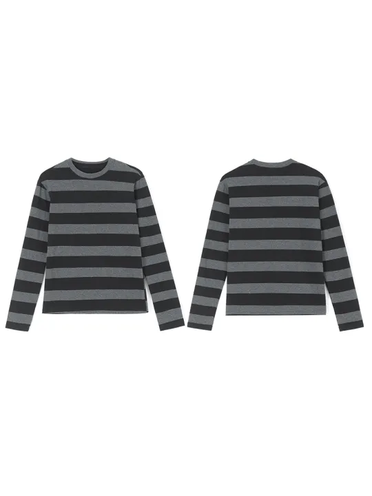 Women%20Knit%20Basic%20Shirt%20Autumn%20Casual%20Grey%20Black%20Striped%20Long%20Sleeve%20Round%20Neck%20Tops%20Club%20Streetwear%20-%20Image%208