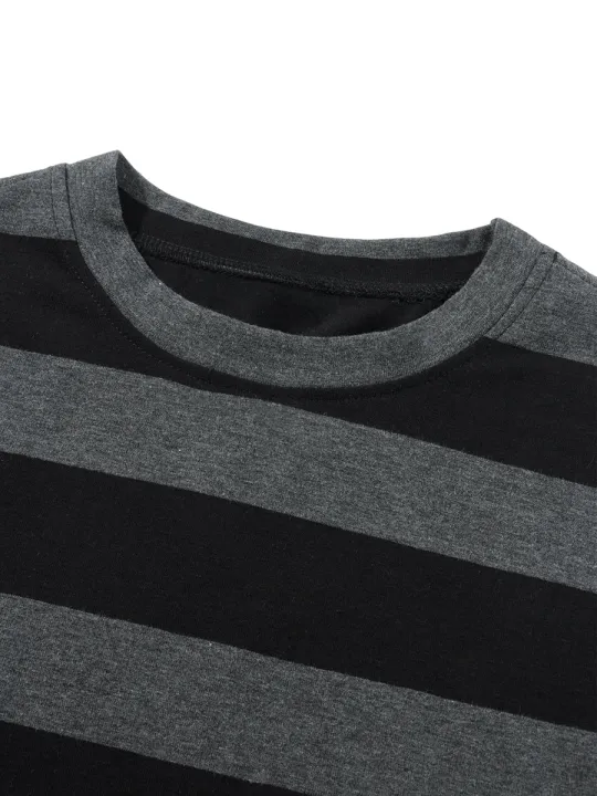 Women%20Knit%20Basic%20Shirt%20Autumn%20Casual%20Grey%20Black%20Striped%20Long%20Sleeve%20Round%20Neck%20Tops%20Club%20Streetwear%20-%20Image%204