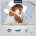 Springfit Club Class Natura 5 Layered Orthopedic Spine Support Double Pocket Springs Latex Foam Luxury Bed Mattress 8 Inch- Queen Size Bed (78x60x8 Inch). 