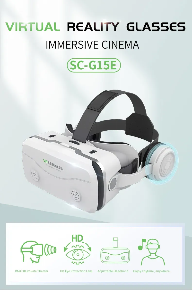 Vr G15e Generation Smart Mobile Phone 3D Cinema Virtual Reality Vr Glasses